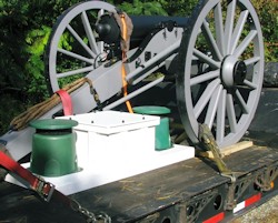 Outfitted full size No. 1 field carriage, click here for larger picture...